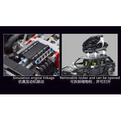 TA GAOLE T5023 5023 non  XE GA AUDI RS6 1:10 tỷ lệ 1:10 bộ đồ chơi xếp lắp ráp ghép mô hình  AUDI RS6 AVANT Kỹ Thuật Công Nghệ Cao Mô Hình Phương Tiện 2896 khối