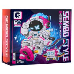 SEMBO 203401 non  NGƯỜI ĐI BỘ NGOÀI KHÔNG GIAN bộ đồ chơi xếp lắp ráp ghép mô hình 818 khối