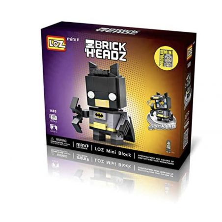 LOZ 1403 non  NGƯỜI DƠI bộ đồ chơi xếp lắp ráp ghép mô hình The  Batman Movie Người Dơi Bảo Vệ Gotham 157 khối