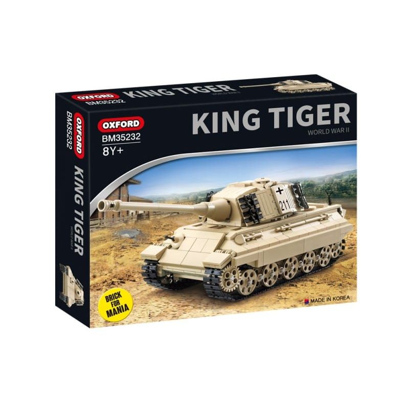 OXFORD BM35232 35232 non  BỂ HỔ CHÚA bộ đồ chơi xếp lắp ráp ghép mô hình Military Army 킹타이거 (KING TIGER) Quân Sự Bộ Đội