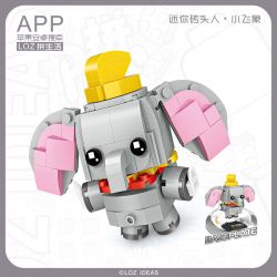 LOZ 1452 non  ĐỒ NGỐC bộ đồ chơi xếp lắp ráp ghép mô hình Brickheadz Nhân Vật Đầu To 169 khối