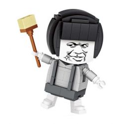 LOZ 1462 non  ĐẦU NẤM bộ đồ chơi xếp lắp ráp ghép mô hình Brickheadz Nhân Vật Đầu To 164 khối