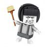 LOZ 1462 non  ĐẦU NẤM bộ đồ chơi xếp lắp ráp ghép mô hình Brickheadz Nhân Vật Đầu To 164 khối