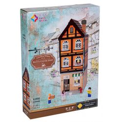 JIALE ZHUAN 61005 non  QUÁN CÀ PHÊ CỦA BART bộ đồ chơi xếp lắp ráp ghép mô hình BUTT'S COFFEE SHOP 1412 khối