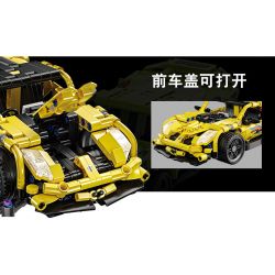 JP 88003 non  KIRIÈGE. bộ đồ chơi xếp lắp ráp ghép mô hình  KOENIGSEGG Kỹ Thuật Công Nghệ Cao Mô Hình Phương Tiện 509 khối