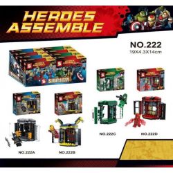 SHENG YUAN SY SY222 non  GANAKU 4 KIỂU BATMAN IRON GREEN ARROW FLASH bộ đồ chơi xếp lắp ráp ghép mô hình Marvel Super Heroes HEROES ASSMBLE Siêu Anh Hùng Marvel 482 khối