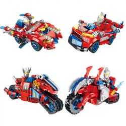 PanlosBrick 690032 690032A 690032B 690032C 690032D Panlos Brick 690032 690032A 690032B 690032C 690032D non  XE NGỰA ANH HÙNG 4 MÔ HÌNH bộ đồ chơi xếp lắp ráp ghép mô hình Ultraman Vệ Binh Vũ Trụ Siêu Nhân Điện Quang 884 khối