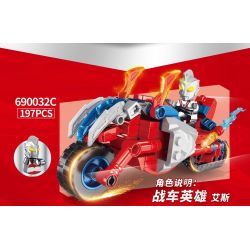 PanlosBrick 690032 690032A 690032B 690032C 690032D Panlos Brick 690032 690032A 690032B 690032C 690032D non  XE NGỰA ANH HÙNG 4 MÔ HÌNH bộ đồ chơi xếp lắp ráp ghép mô hình Ultraman Vệ Binh Vũ Trụ Siêu Nhân Điện Quang 884 khối