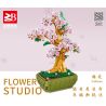 FAIR 9111 non  HOA ANH ĐÀO bộ đồ chơi xếp lắp ráp ghép mô hình Flowers SAKURA 550 khối