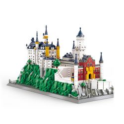 WANGE 6226 non  ĐỨC BAVARIA NEW SWAN FORT bộ đồ chơi xếp lắp ráp ghép mô hình Buildings NEUSHWANSTEIN CASTLE 1969 khối