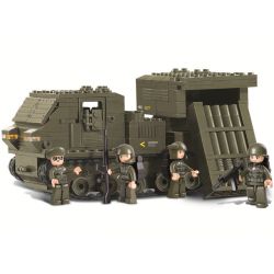 SLUBAN M38-B0303 B0303 0303 M38B0303 38-B0303 non  SÚNG PHÓNG TÊN LỬA 2 HỘ VỆ CỦA LỰC LƯỢNG QUÂN ĐỘI bộ đồ chơi xếp lắp ráp ghép mô hình Land Forces 2 Sức Mạnh Mặt Đất 316 khối