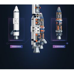 JAKI JK8501 8501 non  TÊN LỬA DAWN V bộ đồ chơi xếp lắp ráp ghép mô hình