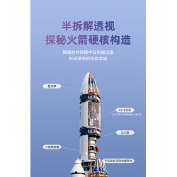 JAKI JK8501 8501 non  TÊN LỬA DAWN V bộ đồ chơi xếp lắp ráp ghép mô hình