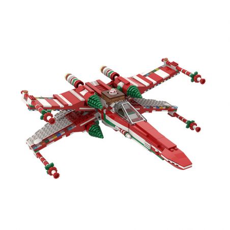 REBRICKABLE MOC-53183 53183 MOC53183 non  GIÁNG SINH X-WING bộ đồ chơi xếp lắp ráp ghép mô hình Star Wars XMAS WING FIGHTER Chiến Tranh Giữa Các Vì Sao 733 khối