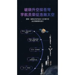 JAKI JK8501 8501 non  TÊN LỬA DAWN V bộ đồ chơi xếp lắp ráp ghép mô hình