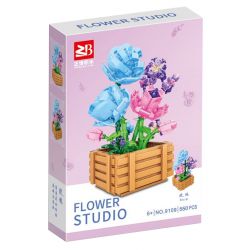 FAIR 9109 non  HOA HỒNG bộ đồ chơi xếp lắp ráp ghép mô hình Flowers ROSE 550 khối