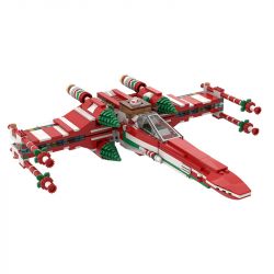 REBRICKABLE MOC-53183 53183 MOC53183 non  GIÁNG SINH X-WING bộ đồ chơi xếp lắp ráp ghép mô hình Star Wars XMAS WING FIGHTER Chiến Tranh Giữa Các Vì Sao 733 khối