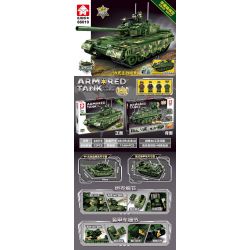 LEYI 66010 non  XE TĂNG CHIẾN ĐẤU CHỦ LỰC TYPE 99 CÓ THỂ CẢI TẠO THÀNH BỌC THÉP 2 CHUỘT bộ đồ chơi xếp lắp ráp ghép mô hình Military Army Quân Sự Bộ Đội 1168 khối