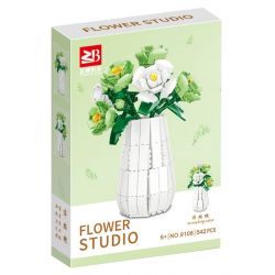 FAIR 9108 non  HOA BẢO QUẢN LISIANTHUS bộ đồ chơi xếp lắp ráp ghép mô hình Flowers LACROPLATYCODON 542 khối