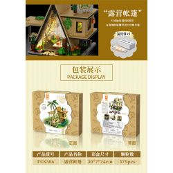 FORANGE FC8506 8506 non  LỀU CẮM TRẠI bộ đồ chơi xếp lắp ráp ghép mô hình DREAM COTTAGE 579 khối