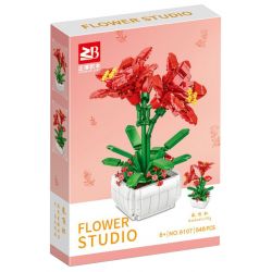 FAIR 9107 non  HÀ MÃ bộ đồ chơi xếp lắp ráp ghép mô hình Flowers BARBADOSLILY Hoa 548 khối