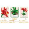 FAIR 9107 non  HÀ MÃ bộ đồ chơi xếp lắp ráp ghép mô hình Flowers BARBADOSLILY Hoa 548 khối
