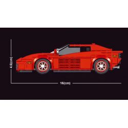 MouldKing 27012 Mould King 27012 non  SIÊU XE FERRARI bộ đồ chơi xếp lắp ráp ghép mô hình  FERRARI TESTAROSSA Kỹ Thuật Công Nghệ Cao Mô Hình Phương Tiện 316 khối