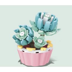 SEMBO 611049 non  BƠI RUO YOULAN bộ đồ chơi xếp lắp ráp ghép mô hình BLOCK FLORIST 108 khối