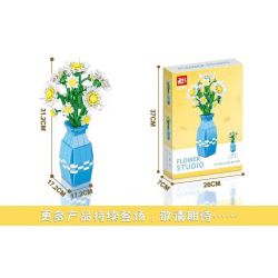FAIR 9106 non  BÔNG CÚC NHỎ bộ đồ chơi xếp lắp ráp ghép mô hình Flowers LITTLE DAISY Hoa 541 khối