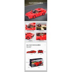 MouldKing 27012 Mould King 27012 non  SIÊU XE FERRARI bộ đồ chơi xếp lắp ráp ghép mô hình  FERRARI TESTAROSSA Kỹ Thuật Công Nghệ Cao Mô Hình Phương Tiện 316 khối