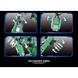 ZHEGAO Q6004 6004 non  BA BIẾN ĐỔI CƠ KHÍ SPINOSAURUS bộ đồ chơi xếp lắp ráp ghép mô hình 1156 khối