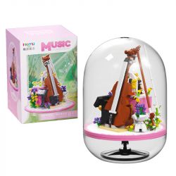 MOYU BLOCK MY97072 97072 non  HỘP NHẠC CELLO bộ đồ chơi xếp lắp ráp ghép mô hình Creator Sáng Tạo 984 khối