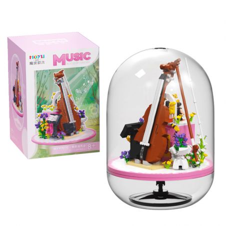 MOYU BLOCK MY97072 97072 non  HỘP NHẠC CELLO bộ đồ chơi xếp lắp ráp ghép mô hình Creator Sáng Tạo 984 khối
