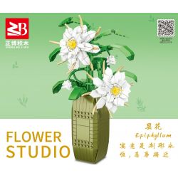 FAIR 9104 non  BIỂU MÔ bộ đồ chơi xếp lắp ráp ghép mô hình Flowers EPIPHYLLUM Hoa 548 khối