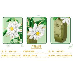 FAIR 9104 non  BIỂU MÔ bộ đồ chơi xếp lắp ráp ghép mô hình Flowers EPIPHYLLUM Hoa 548 khối