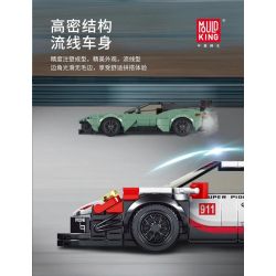 MouldKing 27010 Mould King 27010 non  PORSCHE 911RSR bộ đồ chơi xếp lắp ráp ghép mô hình  PORSCHE 911 RSR Kỹ Thuật Công Nghệ Cao Mô Hình Phương Tiện 349 khối