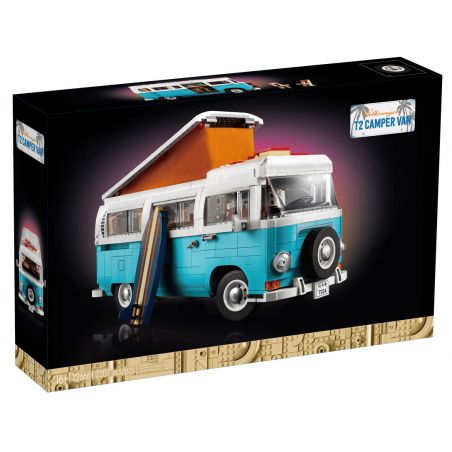 NOT  VOLKSWAGEN T2 CAMPER VAN 10279 22666 81002 T2111 2111 xếp lắp ráp ghép mô hình XE CẮM TRẠI VOLKSWAGEN T2 Icons 2207 khối