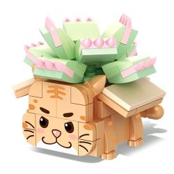 SEMBO 611043 non  HỔ GIẤY bộ đồ chơi xếp lắp ráp ghép mô hình BLOCK FLORIST 130 khối