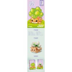 SEMBO 611043 non  HỔ GIẤY bộ đồ chơi xếp lắp ráp ghép mô hình BLOCK FLORIST 130 khối