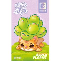 SEMBO 611043 non  HỔ GIẤY bộ đồ chơi xếp lắp ráp ghép mô hình BLOCK FLORIST 130 khối