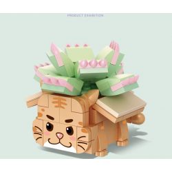 SEMBO 611043 non  HỔ GIẤY bộ đồ chơi xếp lắp ráp ghép mô hình BLOCK FLORIST 130 khối