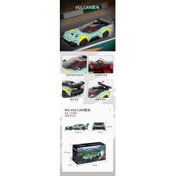 MouldKing 27009 Mould King 27009 non  ASTON MARTINVULCAN bộ đồ chơi xếp lắp ráp ghép mô hình  ASTON MARTIN VULCAN Kỹ Thuật Công Nghệ Cao Mô Hình Phương Tiện 369 khối