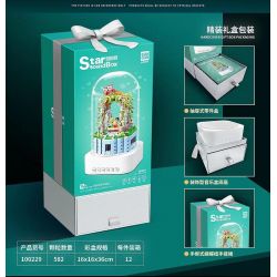 QuanGuan 100229 Quan Guan 100229 non  LOA BLUETOOTH FAIRY TALE SWING bộ đồ chơi xếp lắp ráp ghép mô hình Valentine's Day STAR SOUND BOX FAIRY TALE SWING Lễ Tình Nhân 582 khối