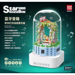 QuanGuan 100229 Quan Guan 100229 non  LOA BLUETOOTH FAIRY TALE SWING bộ đồ chơi xếp lắp ráp ghép mô hình Valentine's Day STAR SOUND BOX FAIRY TALE SWING Lễ Tình Nhân 582 khối