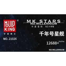 MouldKing 21026 Mould King 21026 non  THIÊN NIÊN KỶ. bộ đồ chơi xếp lắp ráp ghép mô hình Star Wars MILLENNIUM FALCON ROTJ (MARK II) Chiến Tranh Giữa Các Vì Sao 12688 khối