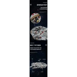MouldKing 21026 Mould King 21026 non  THIÊN NIÊN KỶ. bộ đồ chơi xếp lắp ráp ghép mô hình Star Wars MILLENNIUM FALCON ROTJ (MARK II) Chiến Tranh Giữa Các Vì Sao 12688 khối