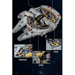MouldKing 21026 Mould King 21026 non  THIÊN NIÊN KỶ. bộ đồ chơi xếp lắp ráp ghép mô hình Star Wars MILLENNIUM FALCON ROTJ (MARK II) Chiến Tranh Giữa Các Vì Sao 12688 khối