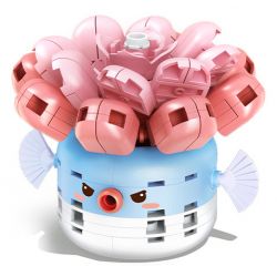 SEMBO 611042 non  CÁ NÓC PHI bộ đồ chơi xếp lắp ráp ghép mô hình BLOCK FLORIST 131 khối