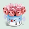 SEMBO 611042 non  CÁ NÓC PHI bộ đồ chơi xếp lắp ráp ghép mô hình BLOCK FLORIST 131 khối