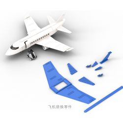 MUSELECT UNKNOWN non  EAST AIRLINES. bộ đồ chơi xếp lắp ráp ghép mô hình City Thành Phố 437 khối